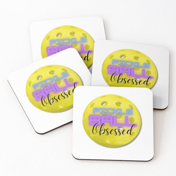 Item preview, Pickle ball obsessed game tennis tshirt, sticker, hat, mug pickle ball sticker designed and sold by Paintingladycat.