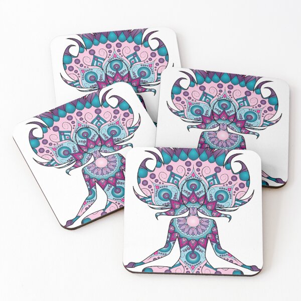 Item preview, Mandala Inspired Design in Colors #5 designed and sold by ZenDrawings.