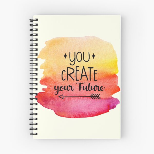 Item preview, You Create Your Future Inspirational Motivational Quote | Summer Vibes Watercolour: designed and sold by LifeAndWonder.