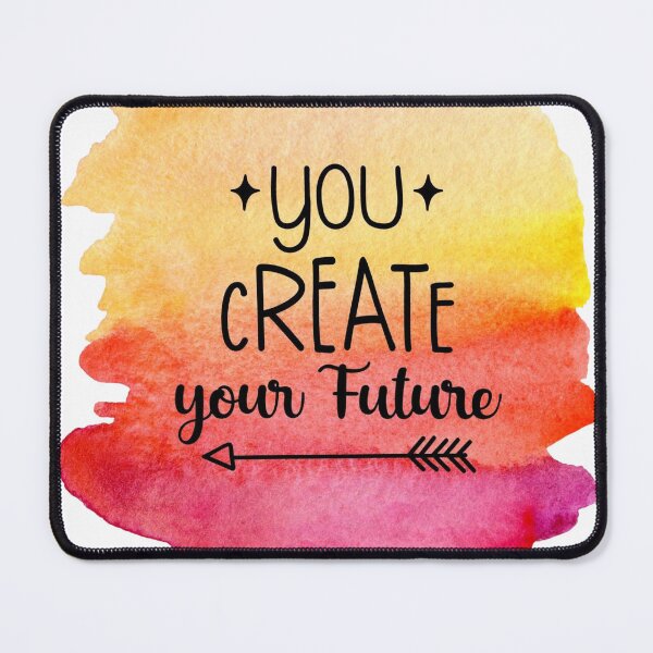 Item preview, You Create Your Future Inspirational Motivational Quote | Summer Vibes Watercolour: designed and sold by LifeAndWonder.