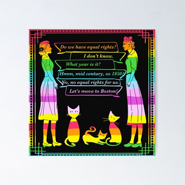Item preview, Rainbow Copy of The atomic cat ladies conversation designed and sold by bramblewood56.