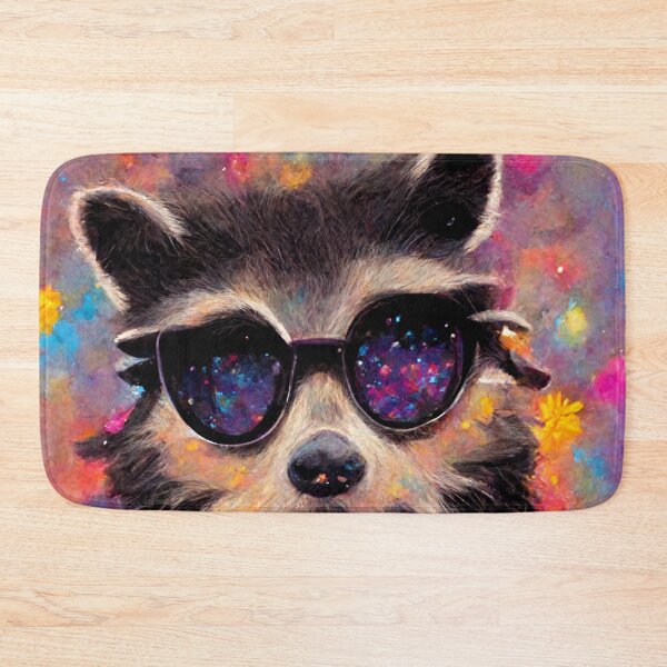 Item preview, Raccoon Wearing Sunglasses in Space designed and sold by MythicPrompts.