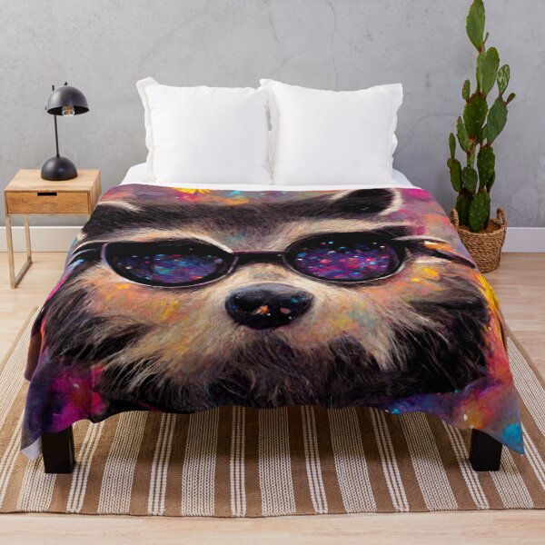 Item preview, Raccoon Wearing Sunglasses in Space designed and sold by MythicPrompts.