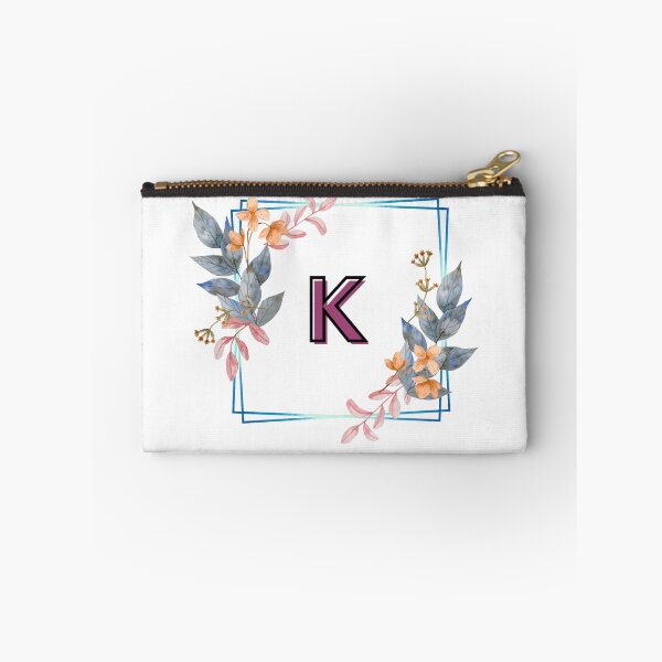 Artikelvorschau, Initial K Flowers Design, Monogramm mit Blumen, erste Geschenke für Her- entworfen und verkauft von bartdesigner.