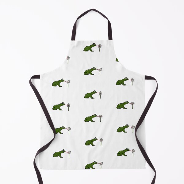 Item preview, Frog Licking a Dandelion designed and sold by MoreThanADrop.