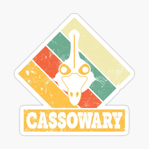 Item preview, Cool Cassowary Retro Color Cassowary designed and sold by eternallygifted.