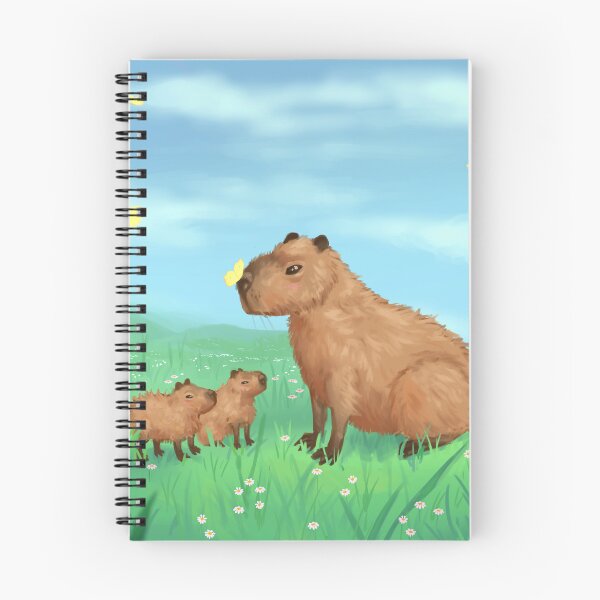 Item preview, capybara with babys designed and sold by Stine Maahs.