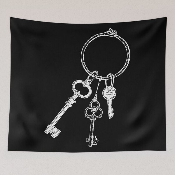 Item preview, Ring of Vintage Skeleton Keys - White designed and sold by darkwonderbrand.