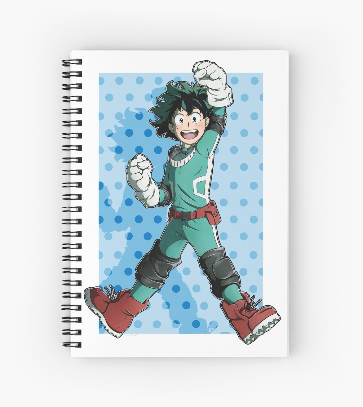 "Deku is here!" Spiral Notebook by iMusicalMinji Redbubble