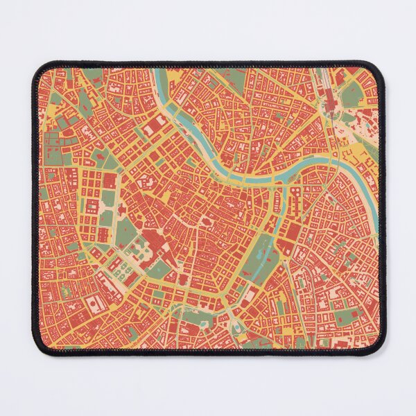 Item preview, Retro Style Vienna City Map designed and sold by ArtNouveauMaps.
