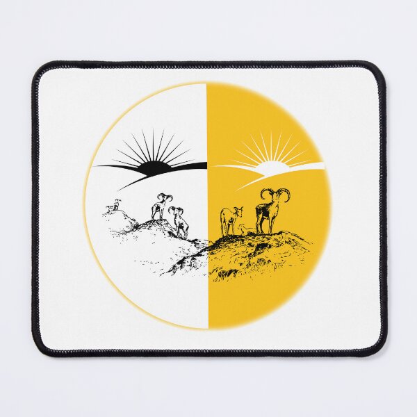 Item preview, Grazing goats and sunrise designed and sold by Fadwalana99.