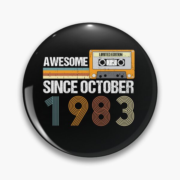 Item preview, Awesome Since October 1983 | 40th Birthday Gifts | 40 Years Old Gifts designed and sold by AMINE  ★★★★★.