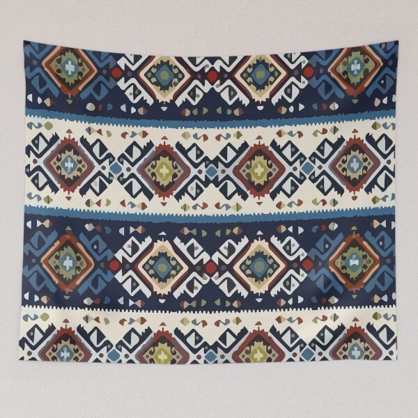 Item preview, Aztec pattern tribal style native tribal background bold colors mexican design designed and sold by T-Mex.