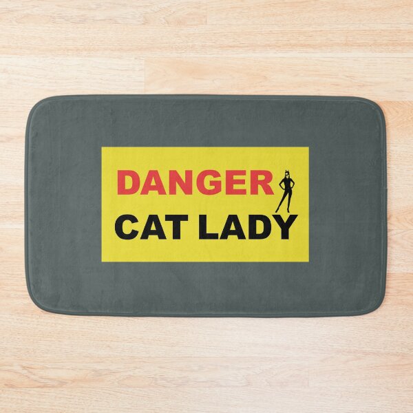 Item preview, DANGER CAT LADY sign design  designed and sold by lobodelnoir.