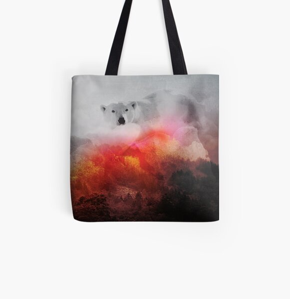 Triangle Panda Bear Royal Lion Beach Tote 2-Sided