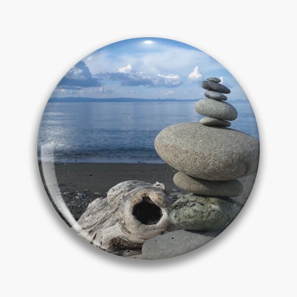 Item preview, Rock Stack Balanced on the Beach designed and sold by GrandmasGoodBoy.