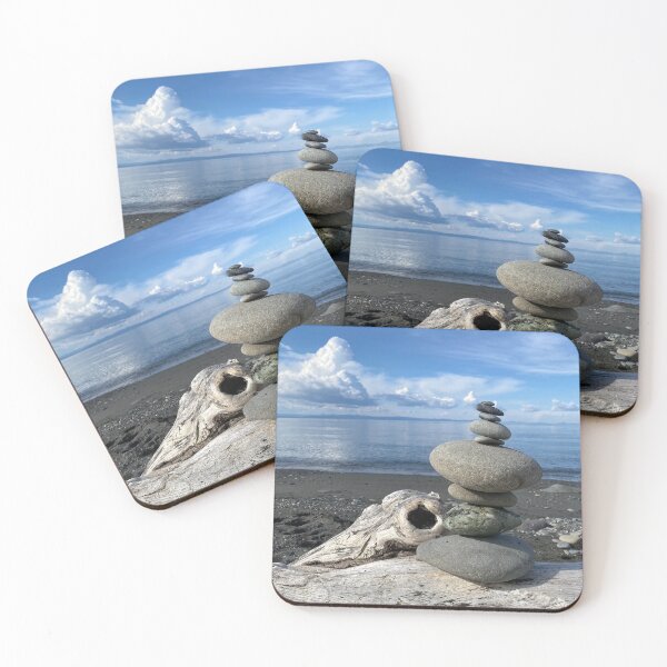 Item preview, Rock Stack Balanced on the Beach designed and sold by GrandmasGoodBoy.