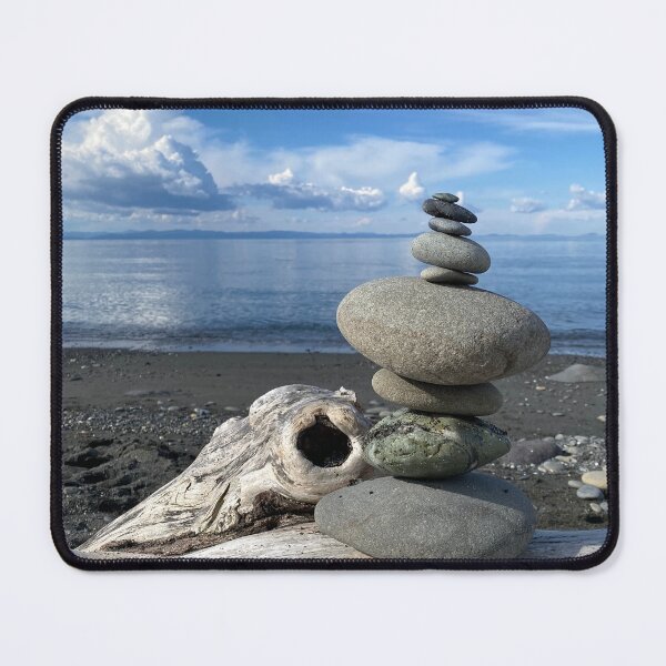 Item preview, Rock Stack Balanced on the Beach designed and sold by GrandmasGoodBoy.