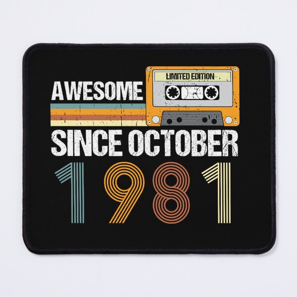 Item preview, Awesome Since October 1981 | 41th Birthday Gifts | 41 Years Old Gifts designed and sold by AMINE ★★★★★.