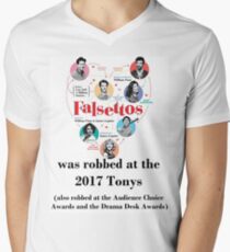 FALSETTOS WAS ROBBED Men's V-Neck T-Shirt