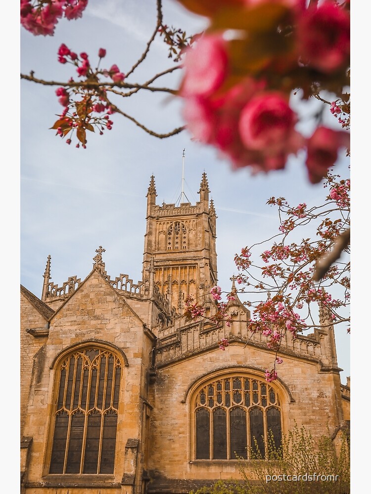 "Cirencester Abbey in spring" Poster for Sale by postcardsfromr Redbubble