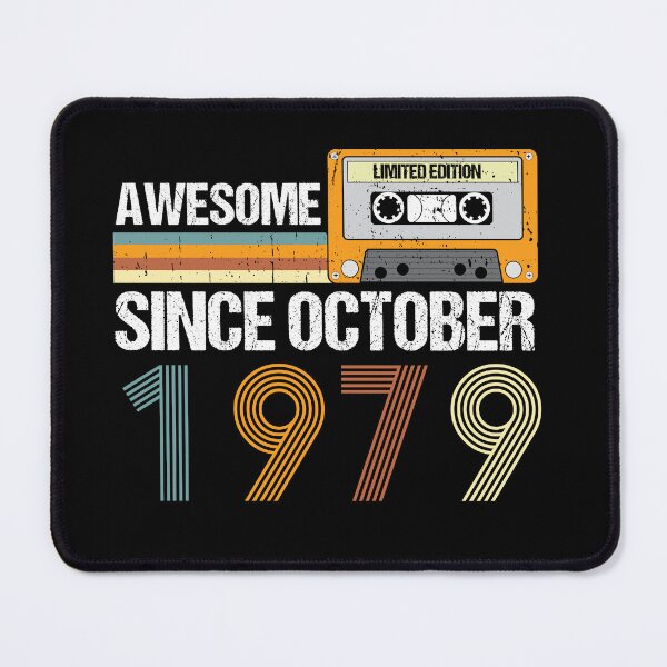 Item preview, Awesome Since October 1979 | 43th Birthday Gifts | 43 Years Old Gifts designed and sold by AMINE ★★★★★.