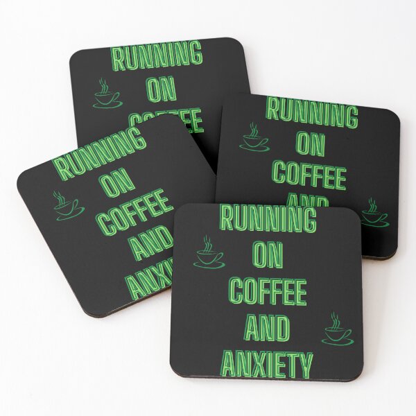 Item preview, Running on coffee and anxiety - back to school designed and sold by kozetin.