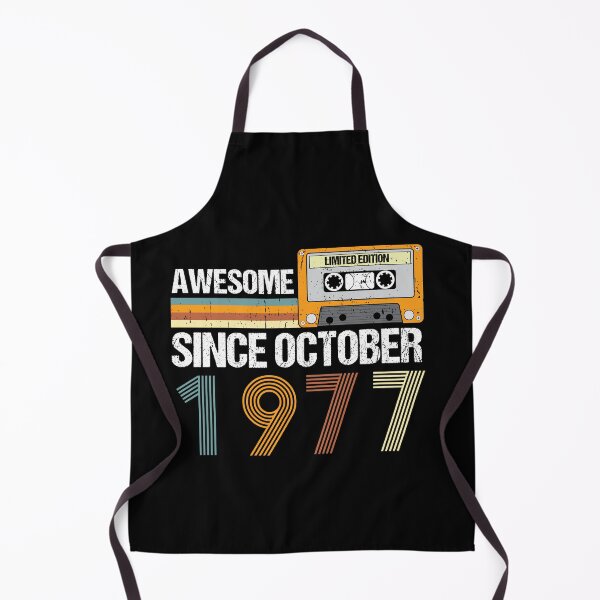 Item preview, Awesome Since October 1977 | 45th Birthday Gifts | 45 Years Old Gifts designed and sold by AMINE  ★★★★★.