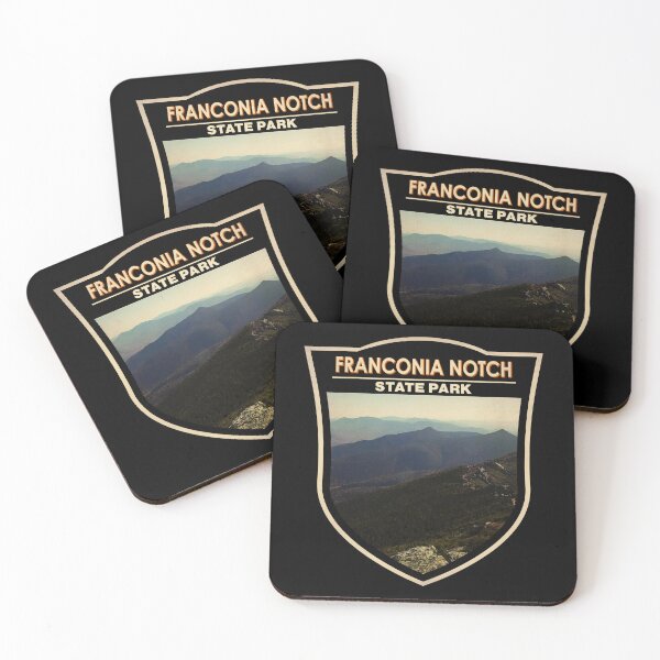 Item preview, Franconia Notch State Park New Hampshire Watercolor Badge designed and sold by KrisSidDesigns.