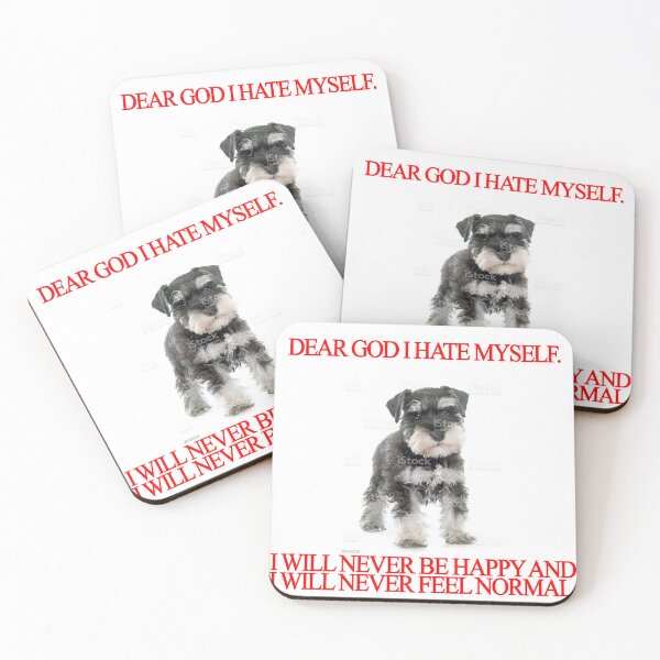 Item preview, Xiu Xiu Dear God I Hate Myself with little dog designed and sold by edgevelyn.