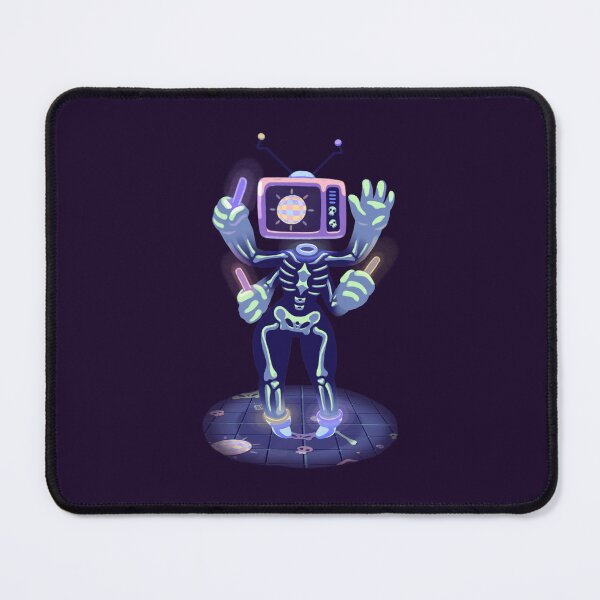 Item preview, Neon Skeleton Rave Tv Head designed and sold by Jack'o Bee.