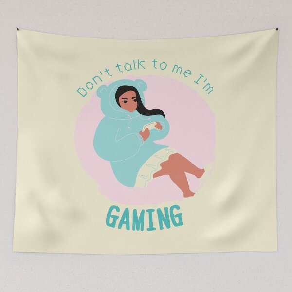 Item preview, Don't Talk to me I'm Gaming designed and sold by BlkBearyDesigns.