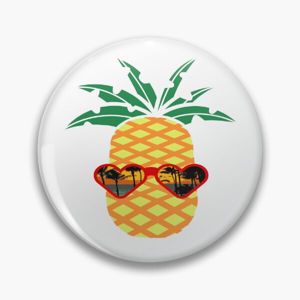 Item preview, Pineapple Wearing Sunglasses At The Beach designed and sold by molamode.