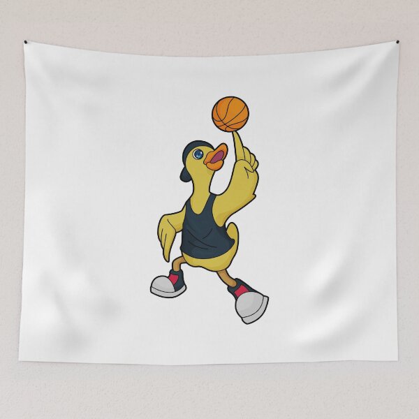 Item preview, Duck as Baskeball player with Basketball designed and sold by Snabdesign84.