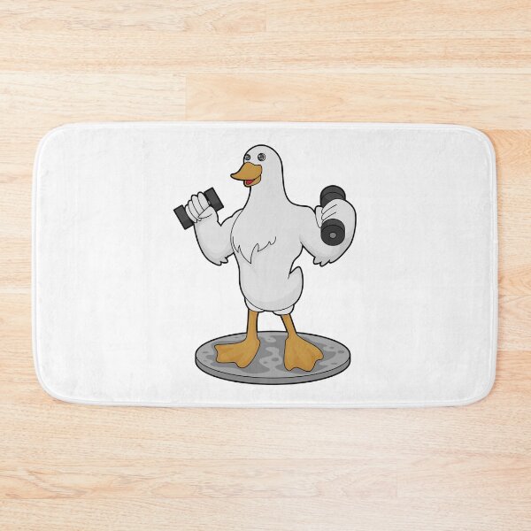 Item preview, Duck as Bodybuilder with Dumbbells designed and sold by Snabdesign84.