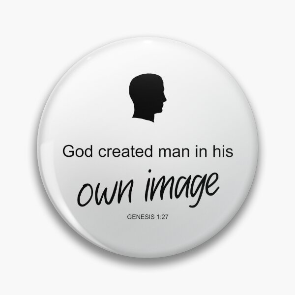 Item preview, God created man in his own image - Genesis 1:27 designed and sold by aheartforgod.