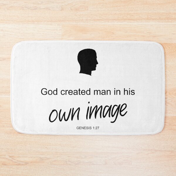 Item preview, God created man in his own image - Genesis 1:27 designed and sold by aheartforgod.
