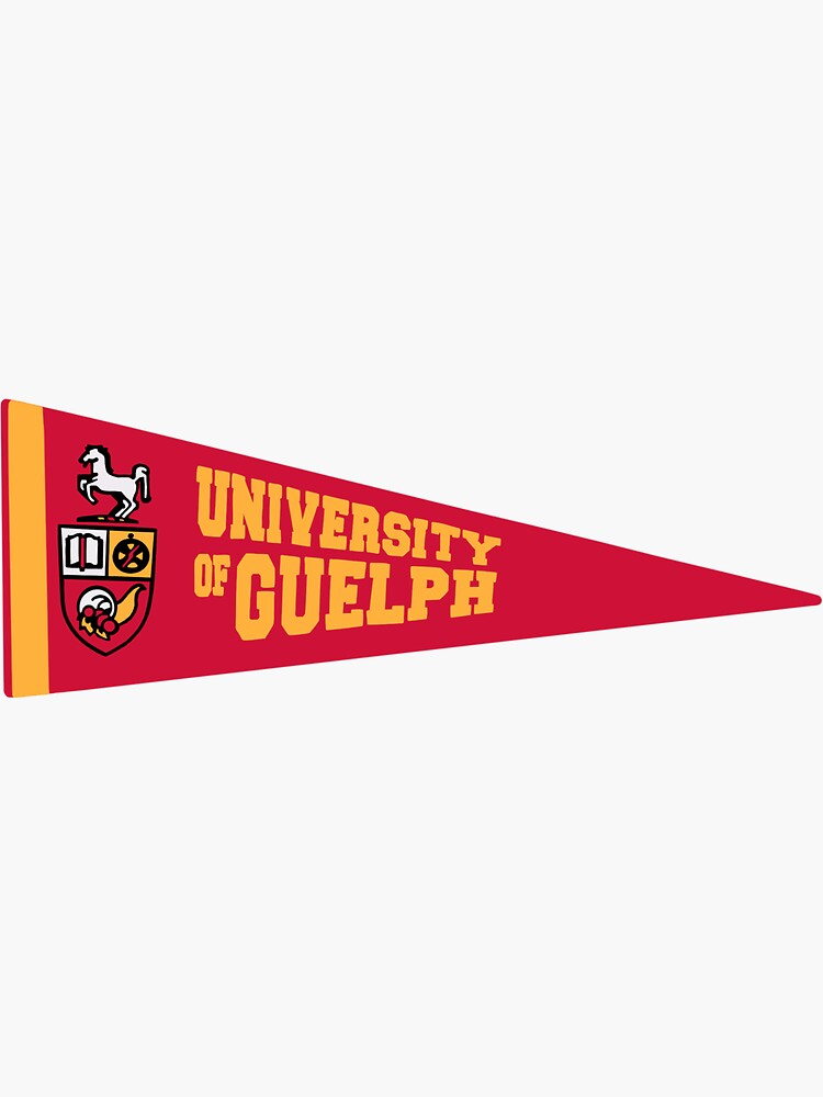 "university of guelph banner" Sticker for Sale by artbyvivea Redbubble