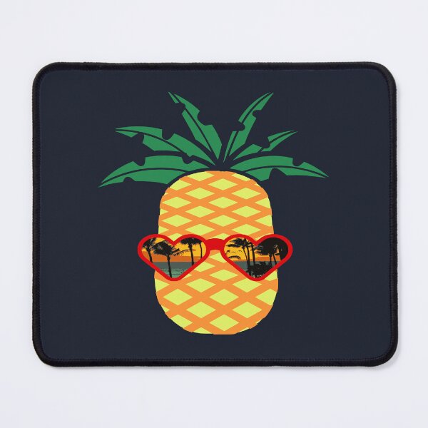 Item preview, Pineapple Wearing Sunglasses At The Beach designed and sold by molamode.