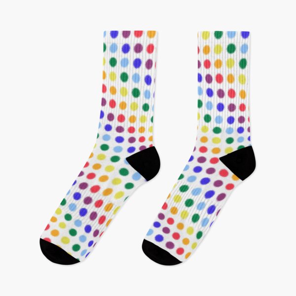 Artikelvorschau, Flippiges flockiges Regenbogen-Tupfen-Streifen-Muster entworfen und verkauft von OhMyStarling.