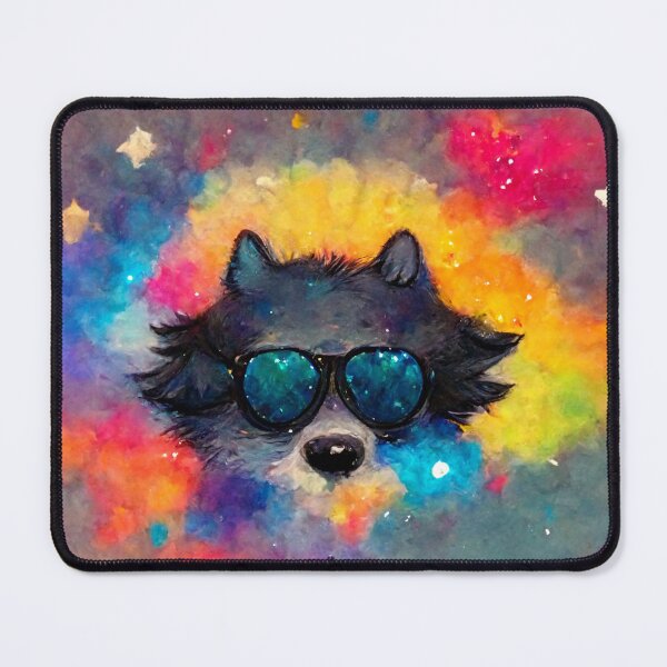 Item preview, Wolf Wearing Sunglasses in Space designed and sold by MythicPrompts.