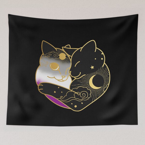 Item preview, Asexual Celestial Cat Heart designed and sold by Clara Hollins.