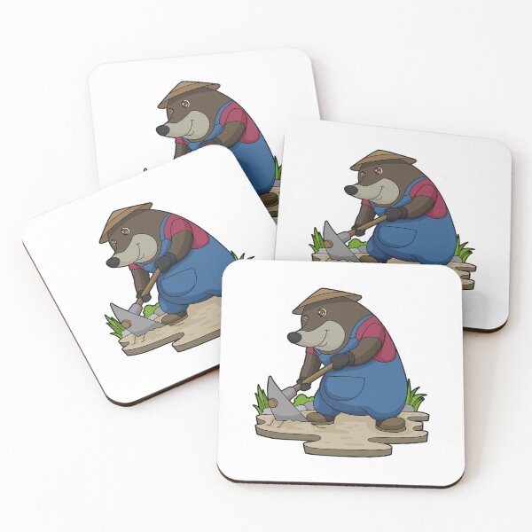 Item preview, Mole as Farmer with Hoe designed and sold by Snabdesign84.