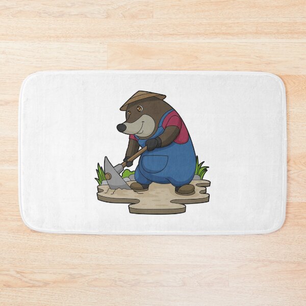 Item preview, Mole as Farmer with Hoe designed and sold by Snabdesign84.