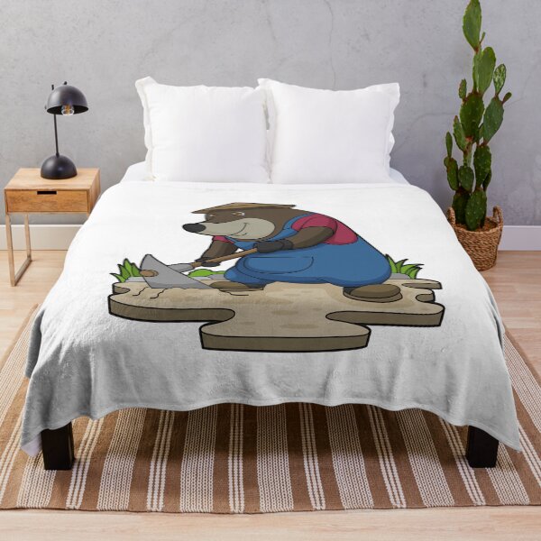 Item preview, Mole as Farmer with Hoe designed and sold by Snabdesign84.