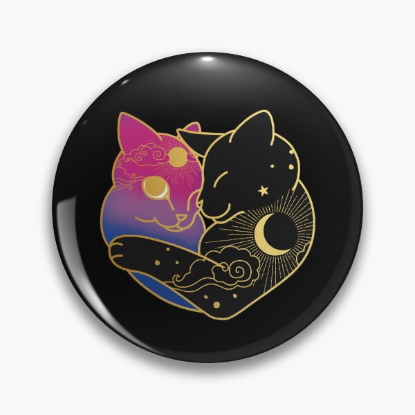 Item preview, Bisexual Celestial Cat Heart designed and sold by Clara Hollins.