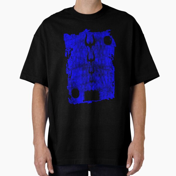 vintage)003_i+9Electric BLUE-art-eddyscap Camiseta oversize
