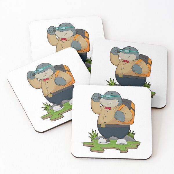 Item preview, Mole as Hiker with Backpack designed and sold by Snabdesign84.