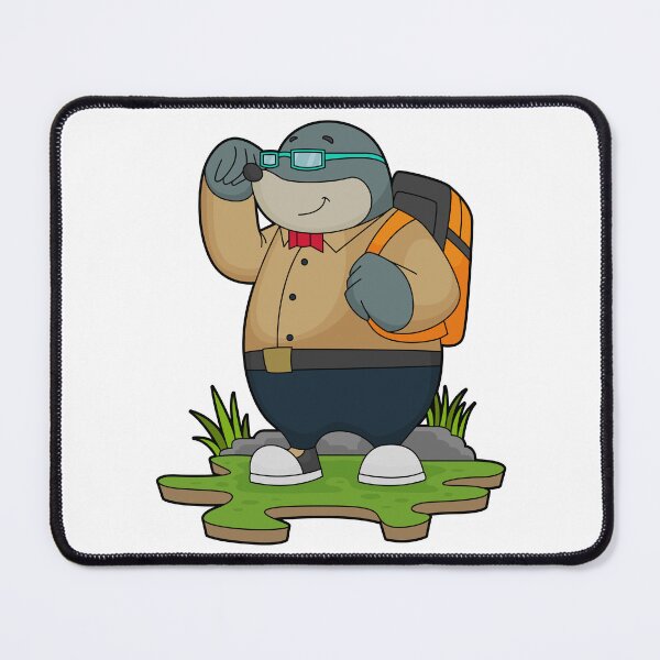Item preview, Mole as Hiker with Backpack designed and sold by Snabdesign84.