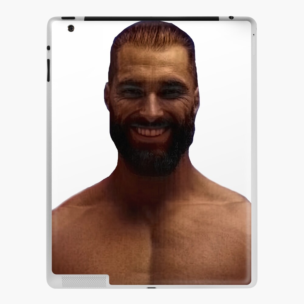 Giga Chad Meme Template Colorized Ipad Case And Skin For Sale By